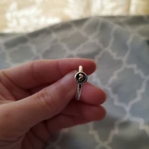 Pandora ring 2 tone